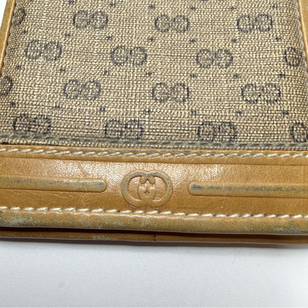 Gucci Small Signature Tan Leather Notepad Case w/ Minimal Paper & No Pen - Picture 3 of 16
